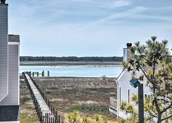 Chincoteague Townhome With Pony Views From Deck!